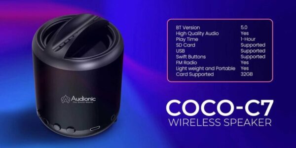 COCO C7 Mini Portable Speaker – Wireless Bluetooth for Mobile & Outdoor Use
